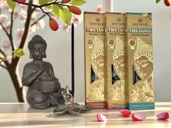 Sahumerios Tibetanos Black Aromanza x 8 u.