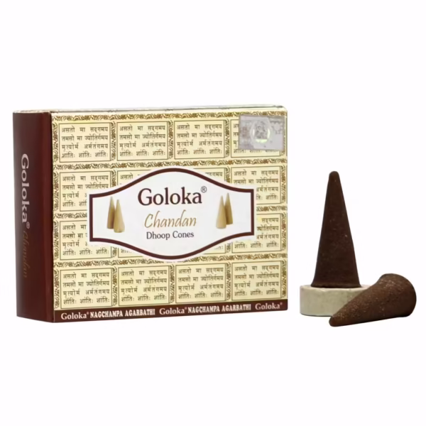 Sahumerios en Conos Dhoop Goloka Importados x 10 conos