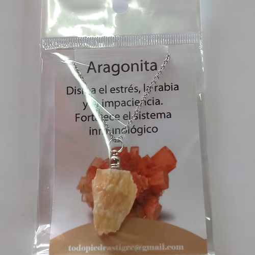 DIJE-PB-ARAG Dije con Cadena Aragonita