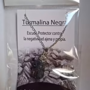 Dije con Cadena Turmalina en Bruto