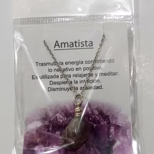 Dije con Cadena Amatista Pico