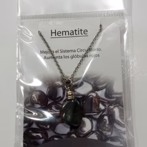 Dije con Cadena Hematite