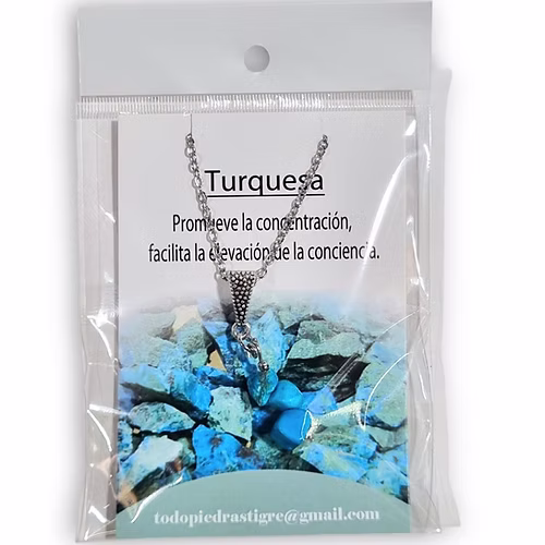 Dije con Cadena Turquesa