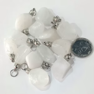 Dije Cuarzo Blanco Rolado