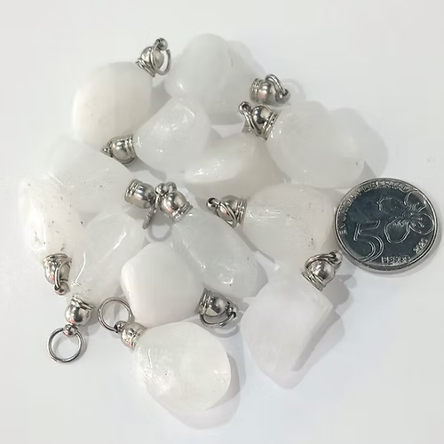 Dije Cuarzo Blanco Rolado