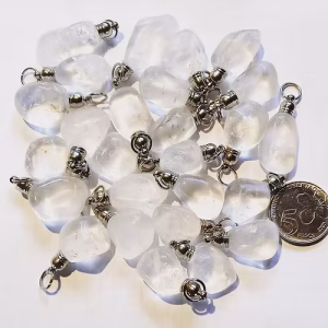 Dije Cuarzo Cristal Rolado