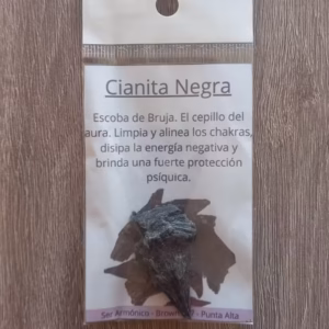 Cianita Negra "Escoba de Bruja" en Bruto x unidad