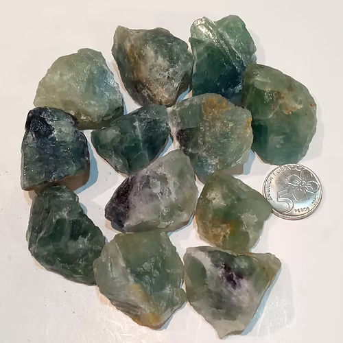 Fluorita Verde en Bruto x 100 g
