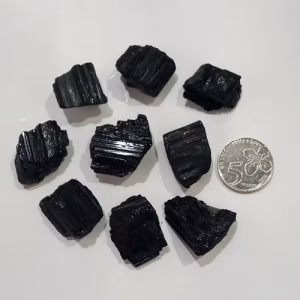 Turmalina Negra Brasil en Bruto x  100 g