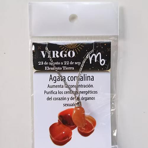 PB-ZOD-VIRGO Virgo Ágata Cornalina