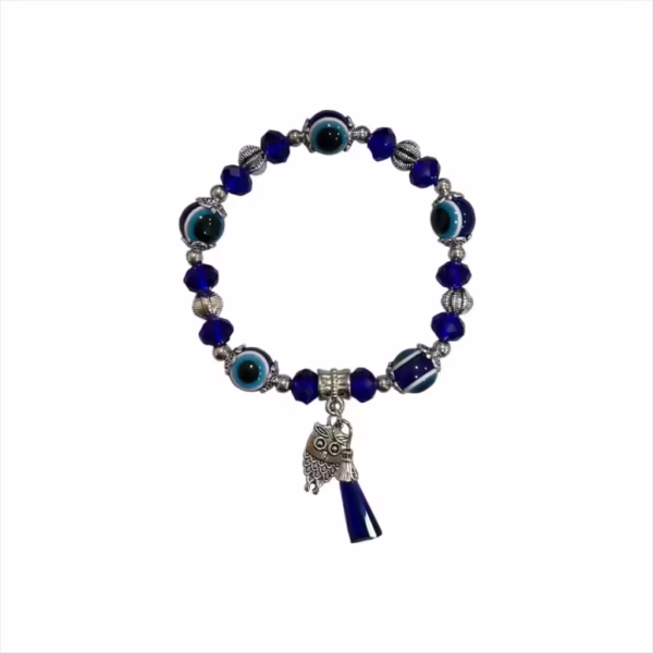 Pulsera Ojo Turco Azul con Dije