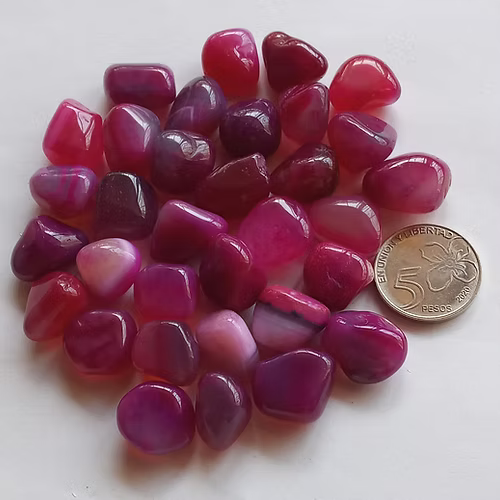 Ágata Fucsia Rolada x 100 g
