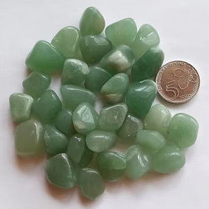 Cuarzo Verde Rolado x 100 g