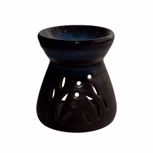 Hornillo Calado Hojas Cerámica 9 cm