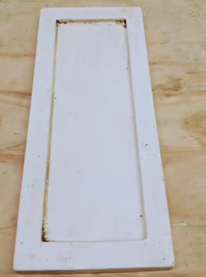 Bandeja Yeso Rectangular con Pátina 27 x 7,5 cm