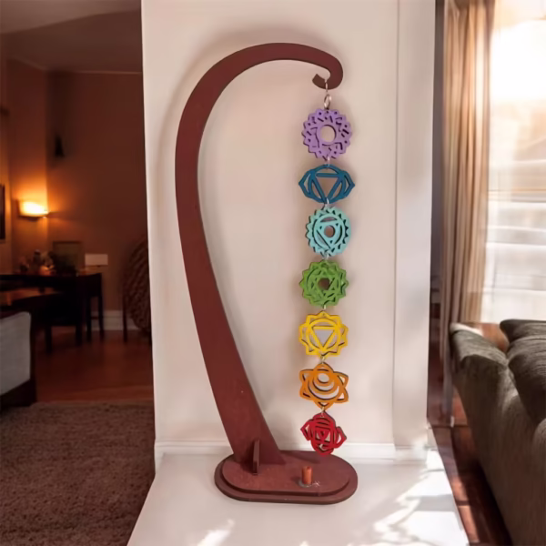 Colgante 7 Chakras con Porta Sahumerio