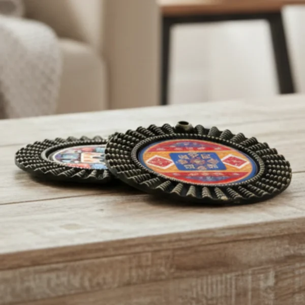 Porta Sahumerio Niquelado con Sticker