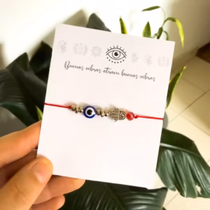 Pulsera Amuleto Ojito + Hamsa