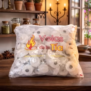 VT-VN100 Velas de Noche Blancas De la Tía x unidad