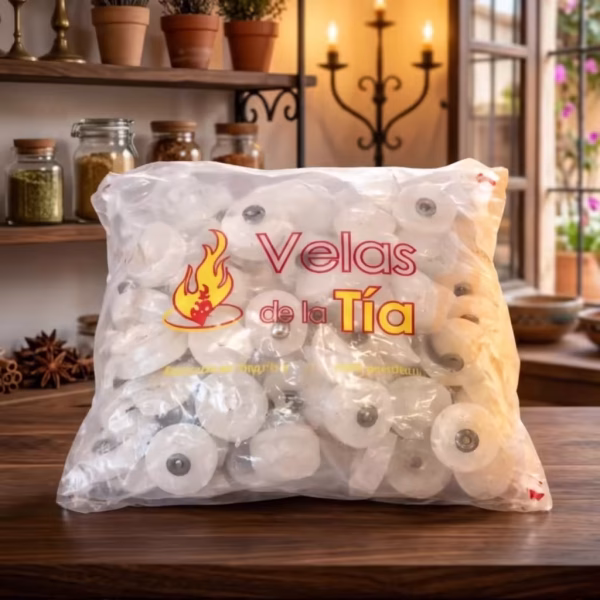 Velas de Noche Blancas De la Tía x unidad